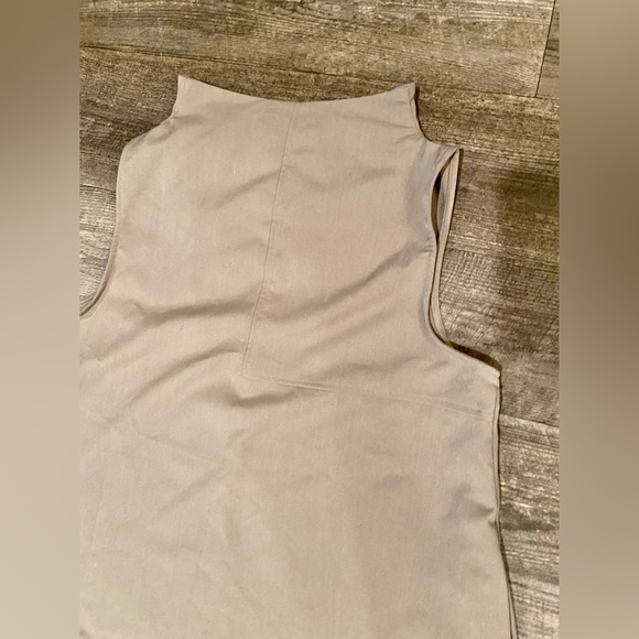 Rare sleeveless dress tunic asymmetrical Small Wool Asian Fashion designer - Picture 7 of 8